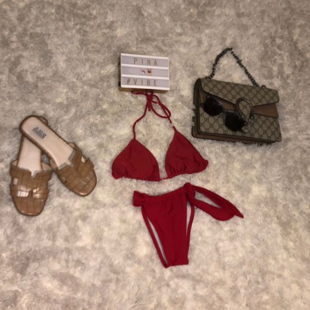 Red bikini